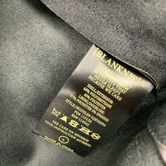 BlankNYC Good Call Shacket Black Vegan Faux Leather Button Snap - Picture 9 of 12